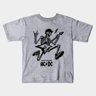tshirt mug, sticker, print,  Angus Young "electrocuted AC/DC" Kids T-Shirt